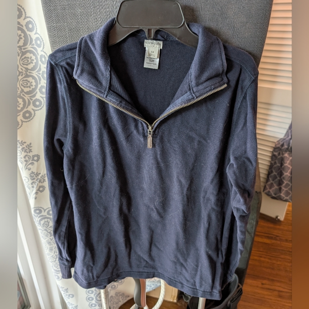 Boy's Crewcuts Navy Half-Zip Sweater